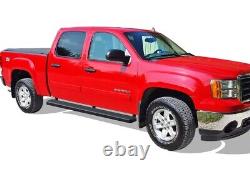 IBoard Running Boards 6-inch Black Fit 01-13 Chevy Silverado GMC Sierra Crew Cab