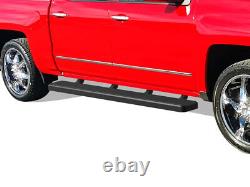 IBoard Running Boards 6-inch Black Fit 07-18 Chevy Silverado GMC Sierra Crew Cab