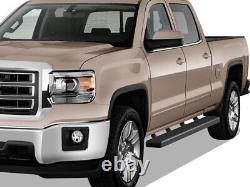 IBoard Running Boards 6-inch Black Fit 07-18 Chevy Silverado GMC Sierra Crew Cab