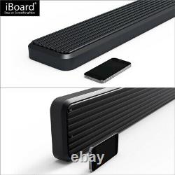 IBoard Running Boards 6-inch Black Fit 19-22 Chevy Silverado GMC Sierra Crew Cab