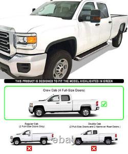 IBoard Running Boards Style Fit 07-18 Chevy Silverado GMC Sierra Crew Cab