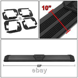 J2 10 Pleated Step Bar Running Board For 2007-2019 Silverado Sierra Crew Cab