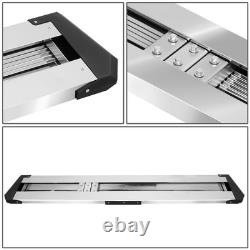 J2 10 Polished SS Step Bar Running Boards for Silverado Sierra Crew Cab 07-19