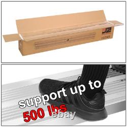 J2 10 Polished SS Step Bar Running Boards for Silverado Sierra Crew Cab 07-19