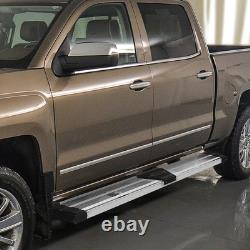 J2 10 Polished SS Step Bar Running Boards for Silverado Sierra Crew Cab 07-19