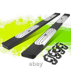 J2 6.5 Wide Stainless Steel Running Boards for Silverado Sierra Crew Cab 07-19