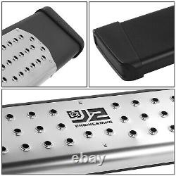 J2 6.5 Wide Stainless Steel Running Boards for Silverado Sierra Crew Cab 07-19