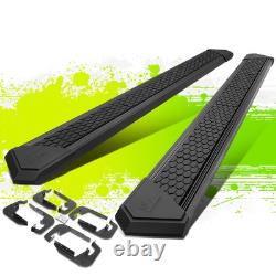 J2 8Coated Honeycomb Step Pad Running Board for Silverado Sierra Crew Cab 07-19
