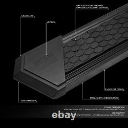 J2 8Coated Honeycomb Step Pad Running Board for Silverado Sierra Crew Cab 07-19