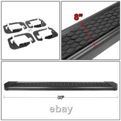 J2 8Coated Honeycomb Step Pad Running Board for Silverado Sierra Crew Cab 07-19