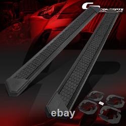 J2 8 Wide Blk Honeycomb Running Board For 2019-2021 Silverado Sierra Crew Cab