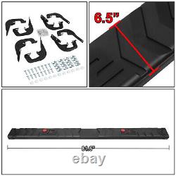 J2 Fit 07-19 Silverado Sierra Crew Cab 6.25 Flat Side Step Bar Running Boards