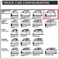 J2 Fit 07-19 Silverado Sierra Crew Cab 6.25 Flat Side Step Bar Running Boards