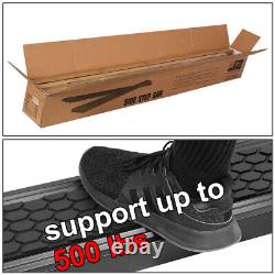 J2 For 07-19 Silverado Sierra Crew Cab 8 Black Honeycomb Step Bar Running Board