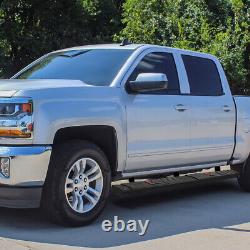 J2 For 07-19 Silverado Sierra Crew Cab Arrow Pattern Side Step Bar Running Board