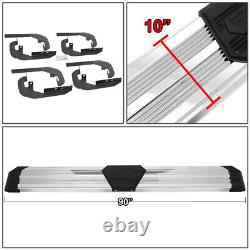 J2 For 19-21 Silverado Sierra Crew Cab 10 Ss Pleated Step Bar Running Boards