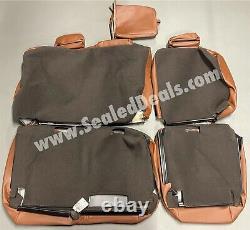 KATZKIN GMC Sierra / Chevy Silverado Crew Cab Mahogany Leather Seat Covers