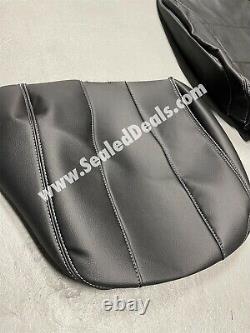 Katzkin 2019 2021 GMC Sierra Crew Cab Black Factory-Style Leather Seat Covers