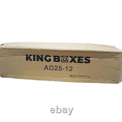 King Boxes 12 Dual DF Sealed Carpet Box 14-18 Silverado/Sierra Crew Cab AG25-12