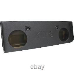 King Boxes Dual 12 2007-2013 Chevy Silverado/GMC Sierra Crew Cab Sealed SPK Box