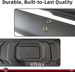 LAX 4.5 Running Boards for 2019-2025 Silverado/Sierra Crew Cab, Black Steel