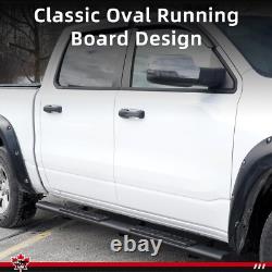 LAX 4.5 Running Boards for 2019-2025 Silverado/Sierra Crew Cab, Black Steel