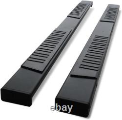 LAX 6 Running Boards for 2019-2025 Silverado/Sierra Crew Cab, Black Aluminum
