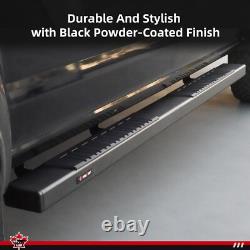 LAX 6 Running Boards for 2019-2025 Silverado/Sierra Crew Cab, Black Aluminum