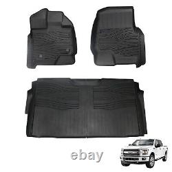 LAX TPE Floor Mats for 2019-2025 Chevy Silverado/GMC Sierra 1500 Crew Cab