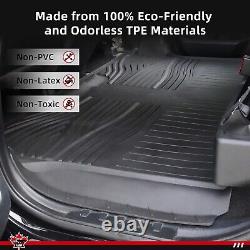 LAX TPE Floor Mats for 2019-2025 Chevy Silverado/GMC Sierra 1500 Crew Cab