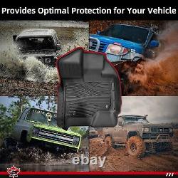 LAX TPE Floor Mats for 2019-2025 Chevy Silverado/GMC Sierra 1500 Crew Cab