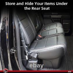 LAX Underseat Storage Box for 2007-2019 Silverado/Sierra 1500 2500 3500 Crew Cab