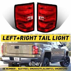 LED Tail Lights for 2016 2019 Silverado Sierra Pickup Truck Left Right RAIR