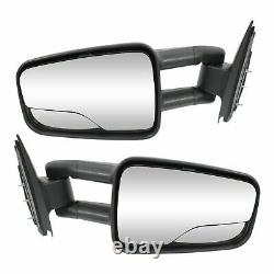 LH & RH Manual Door Mirror Textured For 1999-07 Chevrolet Silverado 1500 Classic