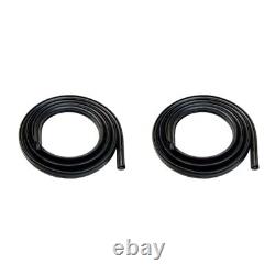 Left Right Door Rubber Weatherstrip Seal 2pc Black for 4dr Precision DWP 1111 07