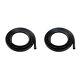Left Right Door Rubber Weatherstrip Seal 2pc Black For 4dr Precision Dwp 1111 07