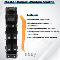 Master Power Window Switch & Bezel for 03-07 Silverado Sierra Crew Cab Driver