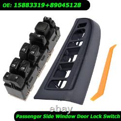 Master Power Window Switch & Bezel for 2003-07 Silverado Sierra Crew Cab Driver