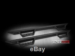 Matte Black Modular Drop Step Bars Boards Fits 07-18 Silverado/Sierra Crew Cab