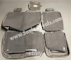 Medium Gray Katzkin Leather Seat Covers For Gmc Sierra Chevy Silverado Crew Cab