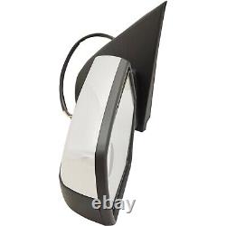 Mirror For 2014-2018 Chevy Silverado 1500 LH Power Heated Chrome with Signal Light