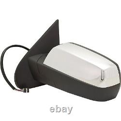 Mirror For 2014-2018 Chevy Silverado 1500 LH Power Heated Chrome with Signal Light