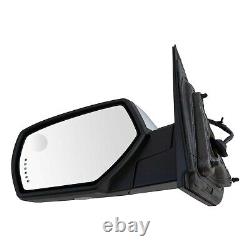 Mirror Power Folding Heated Memory Signal Puddle Chrome LH For 2014-18 Chevy GMC