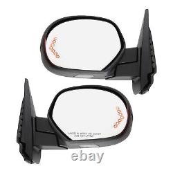 Mirrors Set of 2 Driver & Passenger Side Heated for Chevy Yukon Suburban Pair
