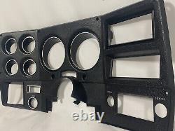 NEW 75-77 Chevy GMC pickup truck dash bezel gauge cluster cover black & silver