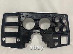 NEW 75-77 Chevy GMC pickup truck dash bezel gauge cluster cover black & silver