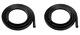 New Rear Door Seal Set Pair / For 2007-2013 Silverado & Sierra 4dr Crew Cab