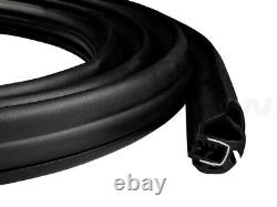 NEW Rear Door Seal Set Pair / For 2007-2013 Silverado & Sierra 4DR Crew Cab