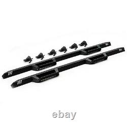 N-Fab EPYX Cab Length TXT Black Nerf Bars 2019-2021 Silverado Sierra 1500 Crew