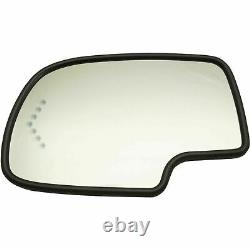 New Left Side Mirror Glass Heated For 2003-2006 Chevrolet Silverado 1500 Classic